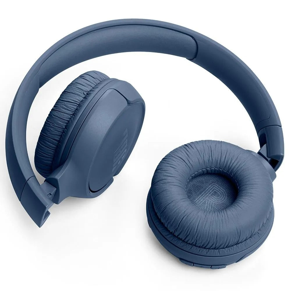 Fone De Ouvido JBL Tune 520 Bluetooth 5.3 Conexões Multipontos Até 57 Horas De Bateria - Azul