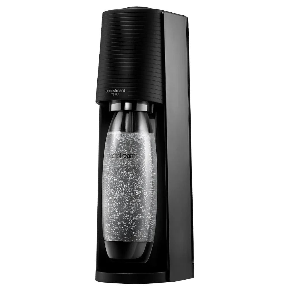 Máquina para Gaseificar Água com Gás TERRA Preta - Sodastream