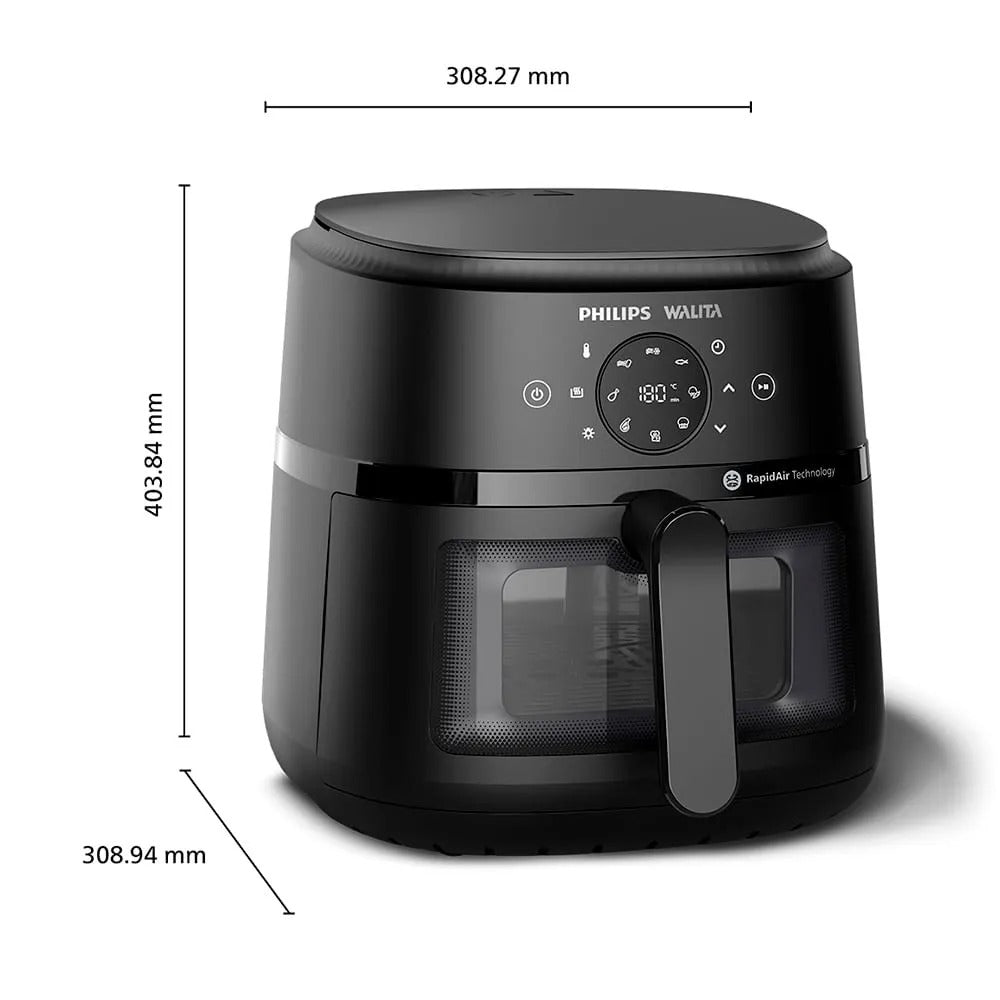 Fritadeira Airfryer Digital Série 2000 XL Philips Walita Preta - FRINA230