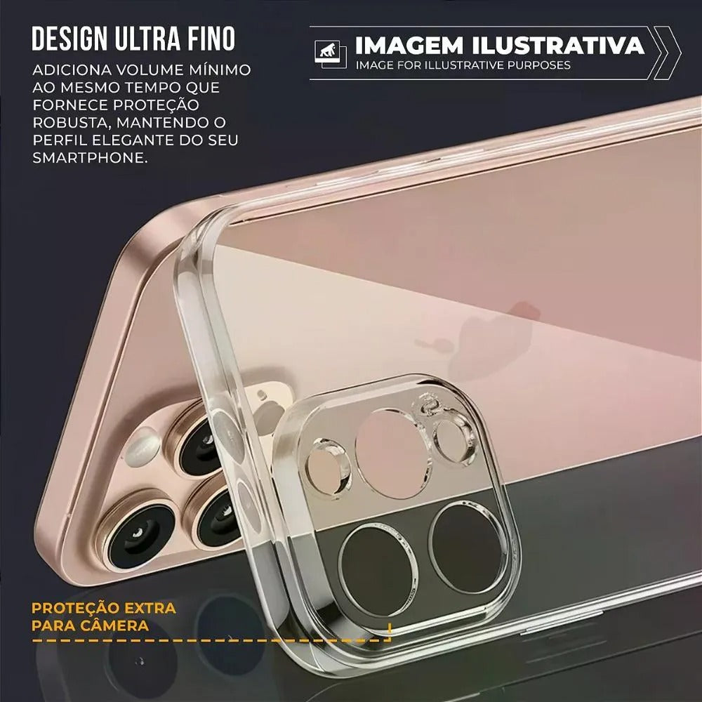 Capa case capinha para iPhone 17 Pro Max - Crystal Slim - NÃO AMARELA - Gshield