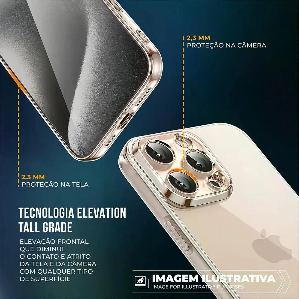 Capa case capinha para iPhone 17 Pro Max - Crystal Slim - NÃO AMARELA - Gshield