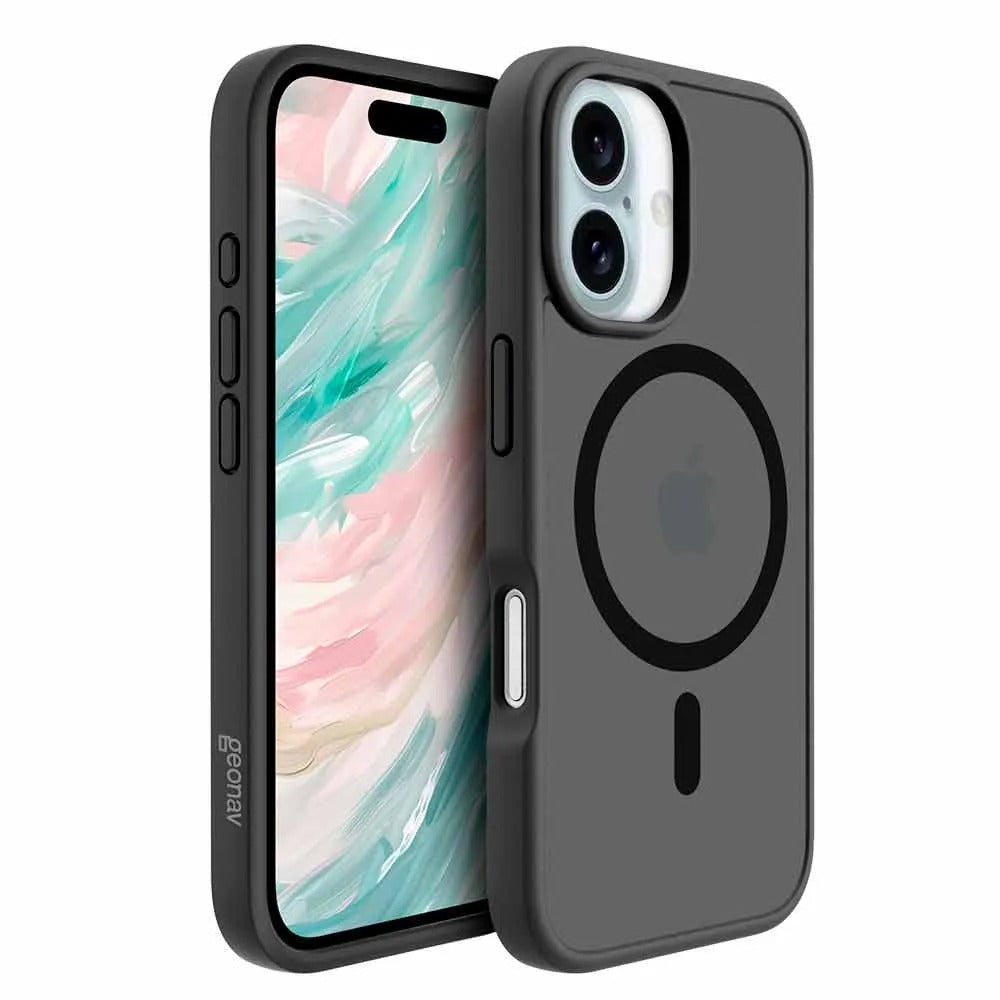 Capa para iPhone 16 Impact Pro em TPU e Policarbonato Preta - Geonav - IPI16BK