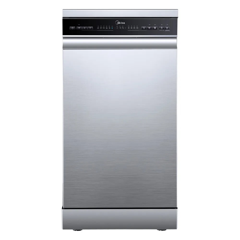 Lava Louças de Piso com 10 Serviços Midea SmartHome com 8 Programas de Lavagem Inox - MDWEF1034CSS