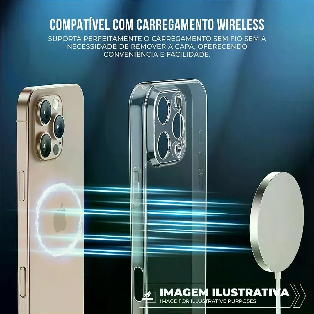 Capa case capinha para iPhone 17 Pro Max - Crystal Slim - NÃO AMARELA - Gshield