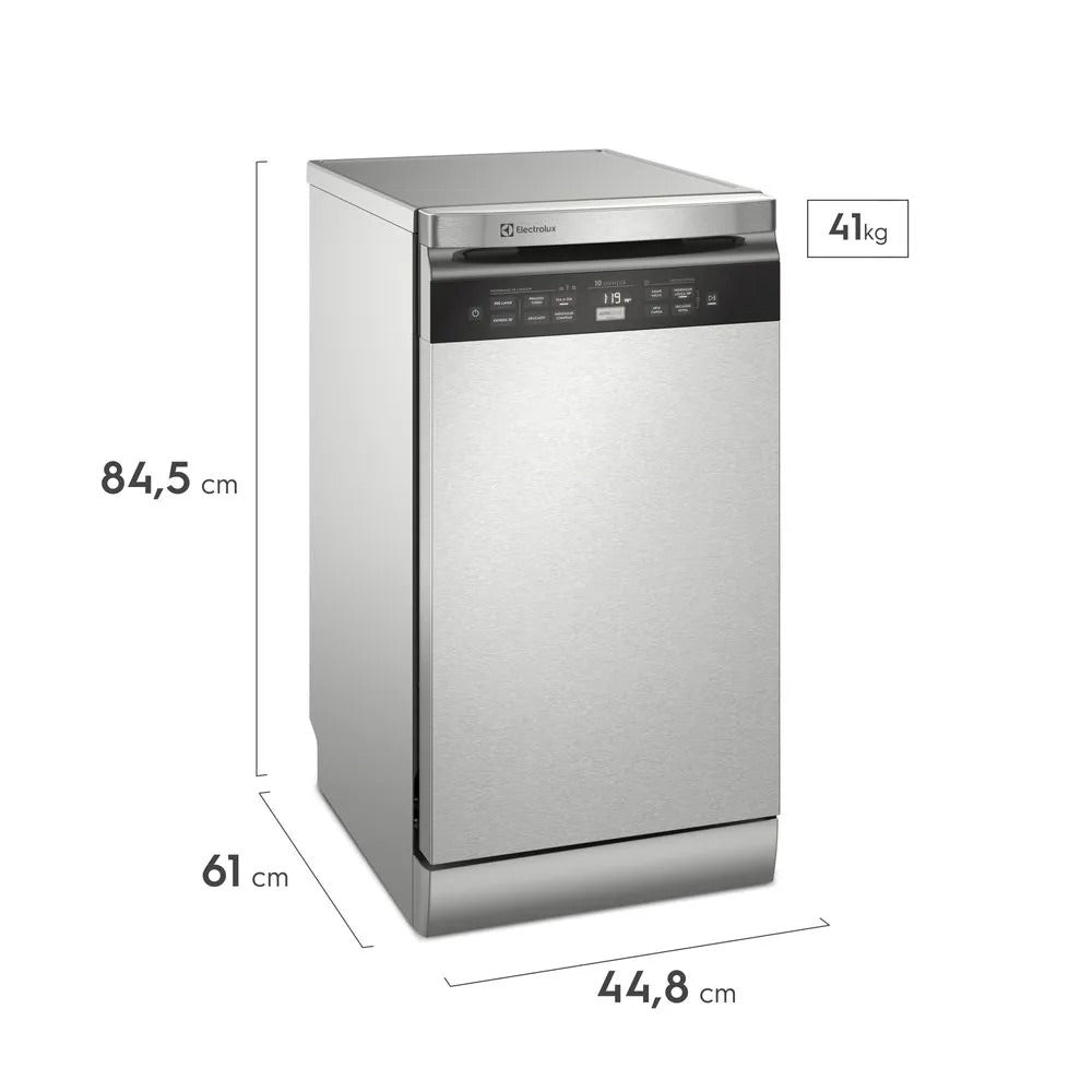 Lava-Louças Electrolux com a porta Inox, 10 Serviços, 07 Programas de Lavagem e Função Higienizar Compras - LL10X