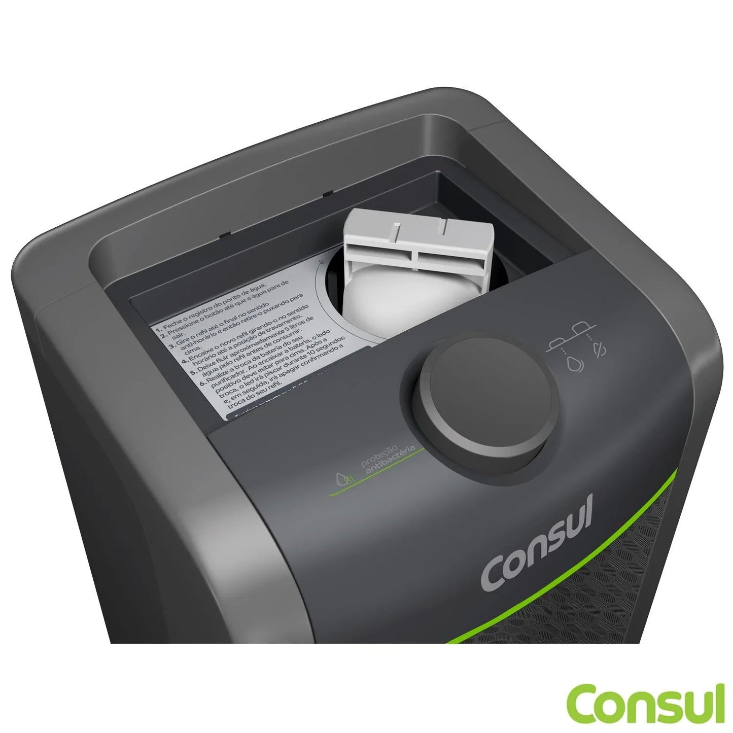 Purificador de Água Consul com Alerta Luminoso para Troca do Refil - CPC31AFONA