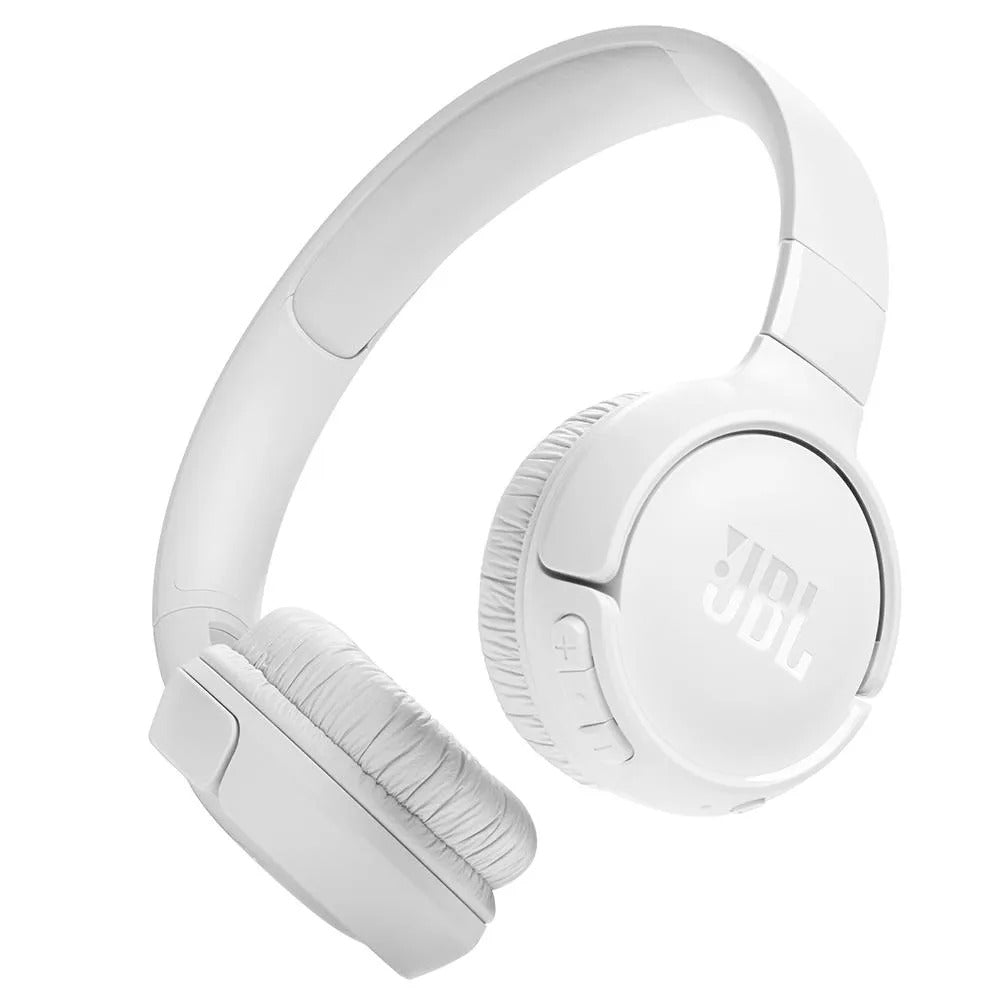 Fone De Ouvido JBL Tune 520 Bluetooth 5.3 Conexões Multipontos Até 57 Horas De Bateria - Branco