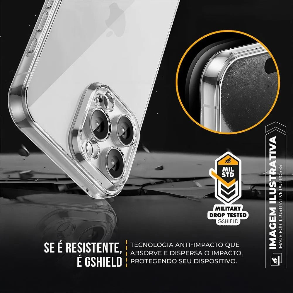 Kit Capa Crystal Slim para Iphone 15 Pro Max + Ventosa VERDE