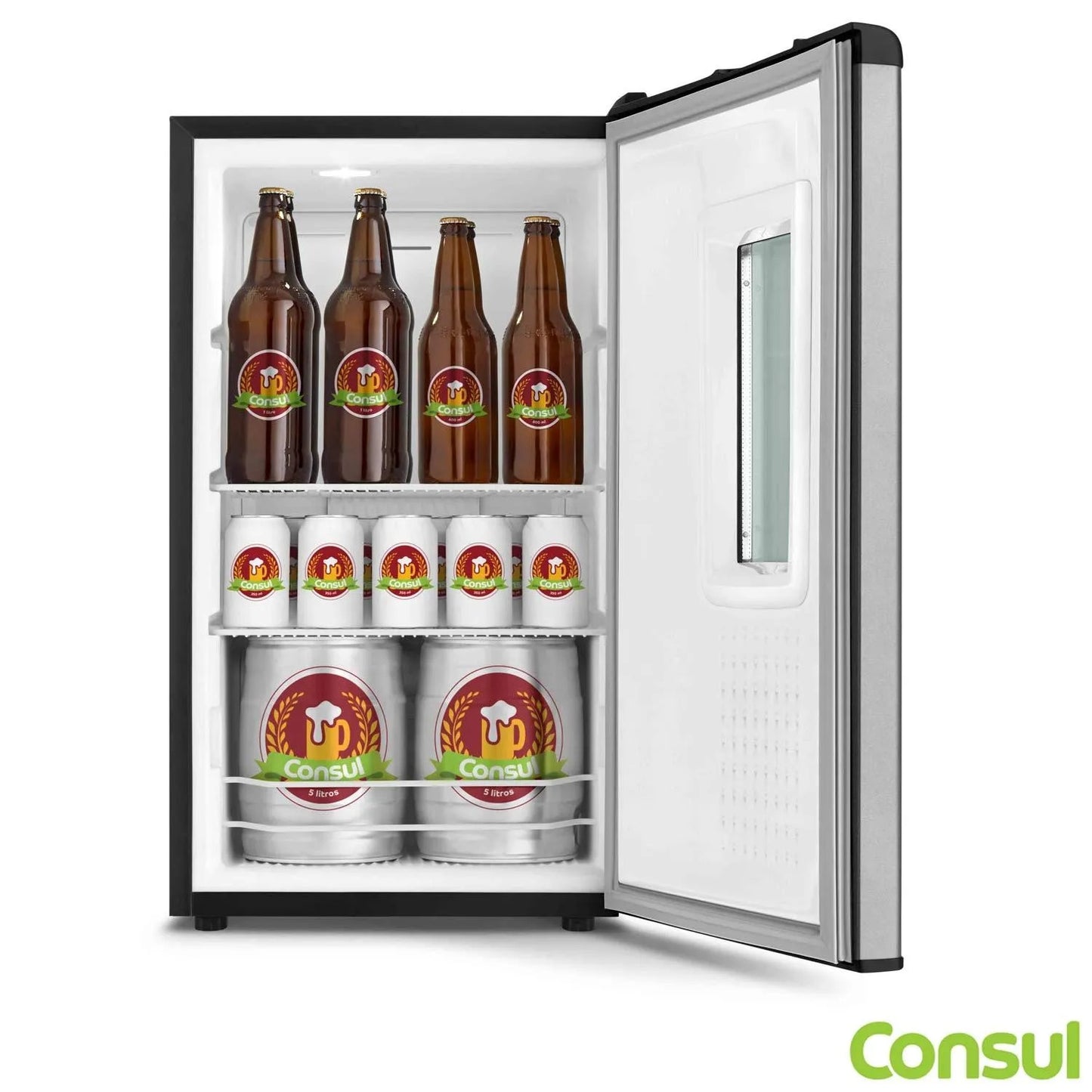 Cervejeira Consul Titanium com 82 Litros Display na Porta e Controle de Temperatura - CZD12AT