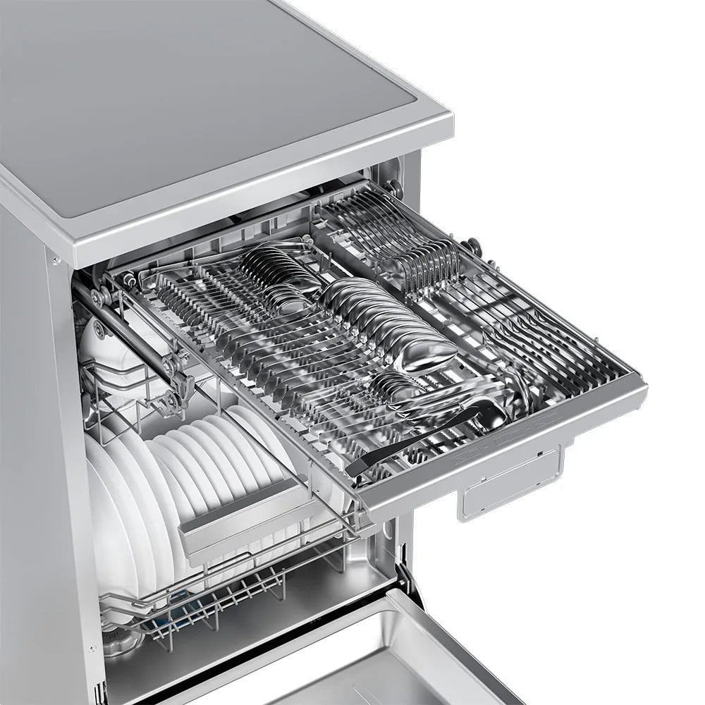 Lava Louças de Piso com 10 Serviços Midea SmartHome com 8 Programas de Lavagem Inox - MDWEF1034CSS