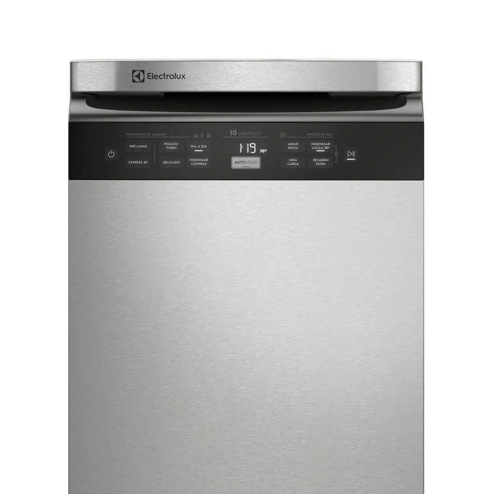 Lava-Louças Electrolux com a porta Inox, 10 Serviços, 07 Programas de Lavagem e Função Higienizar Compras - LL10X