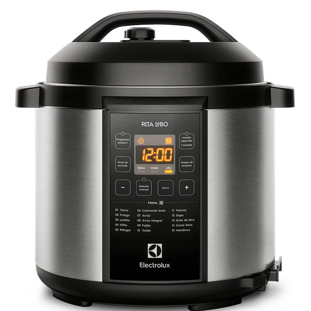 Panela de Pressão Elétrica Electrolux Experience por Rita Lobo 6L Inox - PCC20