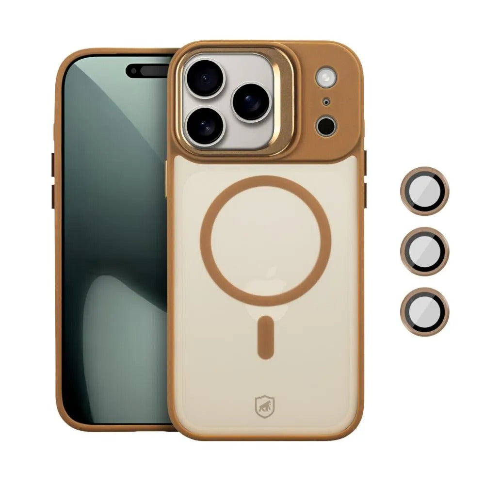 Capa case capinha para iPhone 17 Pro Max - MagSafe Titanium Desert - Gshield