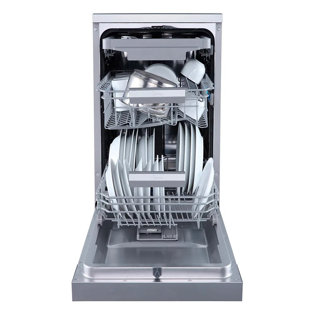 Lava Louças de Piso com 10 Serviços Midea SmartHome com 8 Programas de Lavagem Inox - MDWEF1034CSS