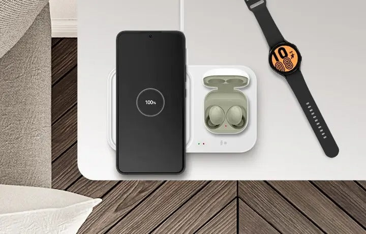 Carregador Rápido 15W Sem Fio Duo Pad - Samsung - EP-P5400B