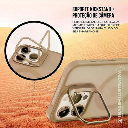 Capa case capinha para iPhone 17 Pro Max - MagSafe Titanium Desert - Gshield