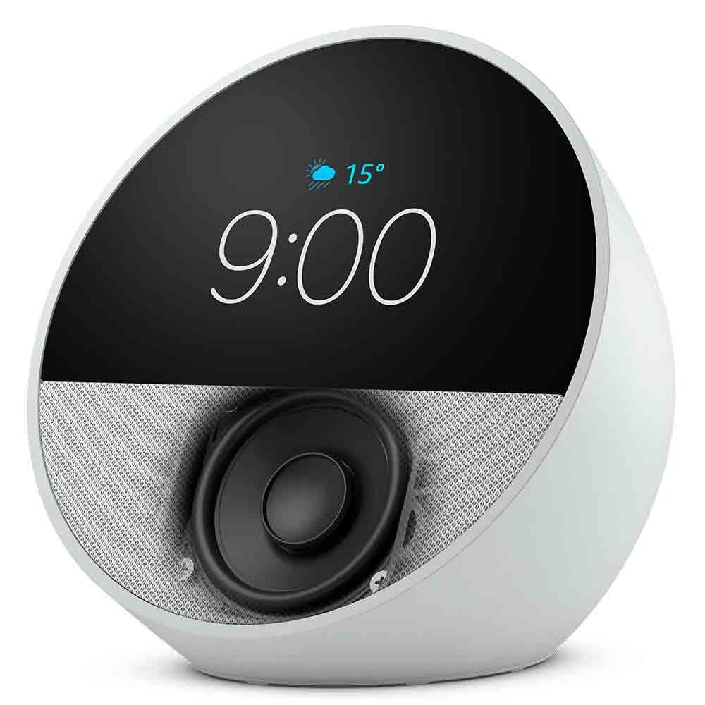 Echo Spot (2024) com Alexa Despertador Inteligente com Som Vibrante e Alexa Branca - Amazon