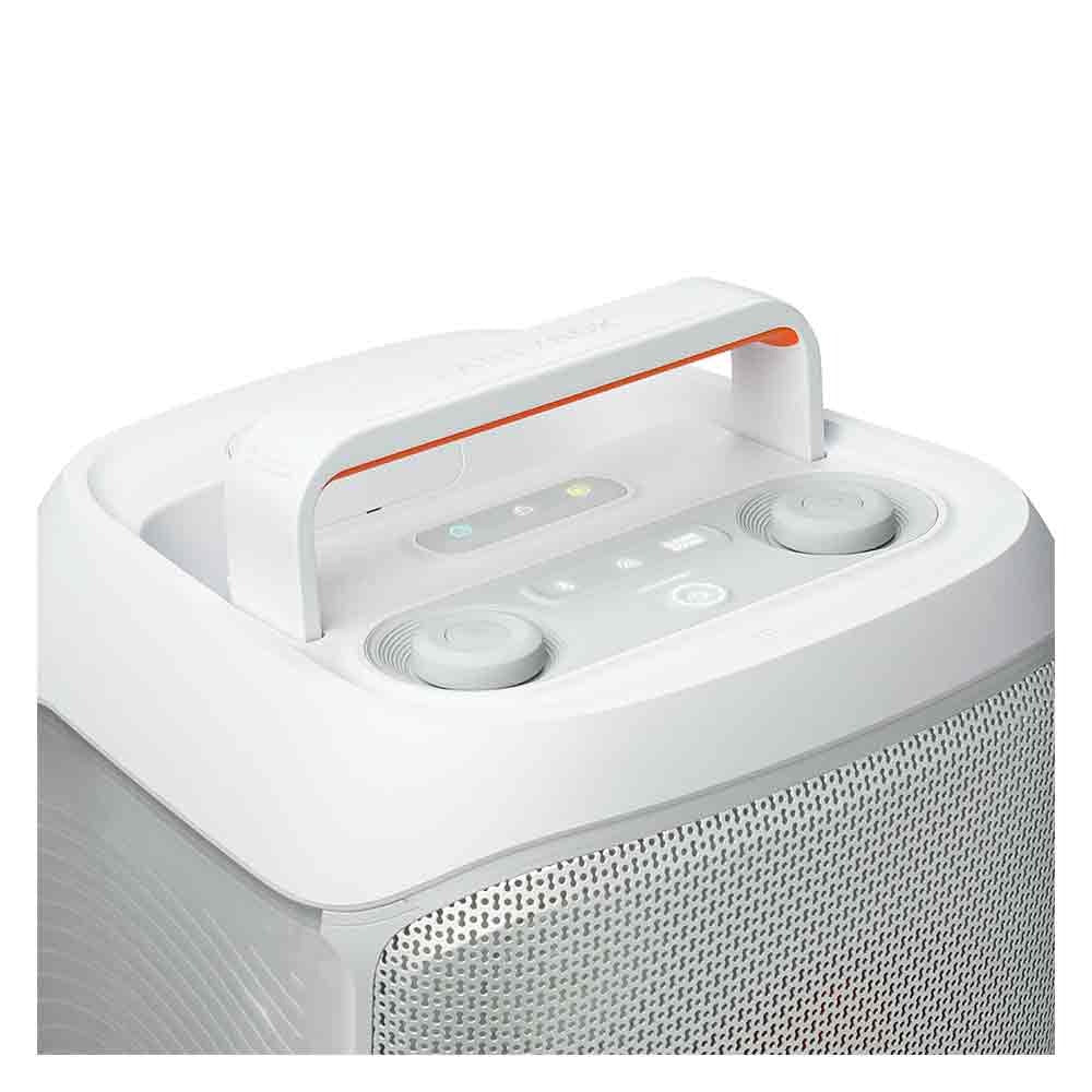 Caixa de Som Bluetooth JBL Party Box Club 120 Branca, IPX4, Show de luzes, Até 12h reprodução, 160 W