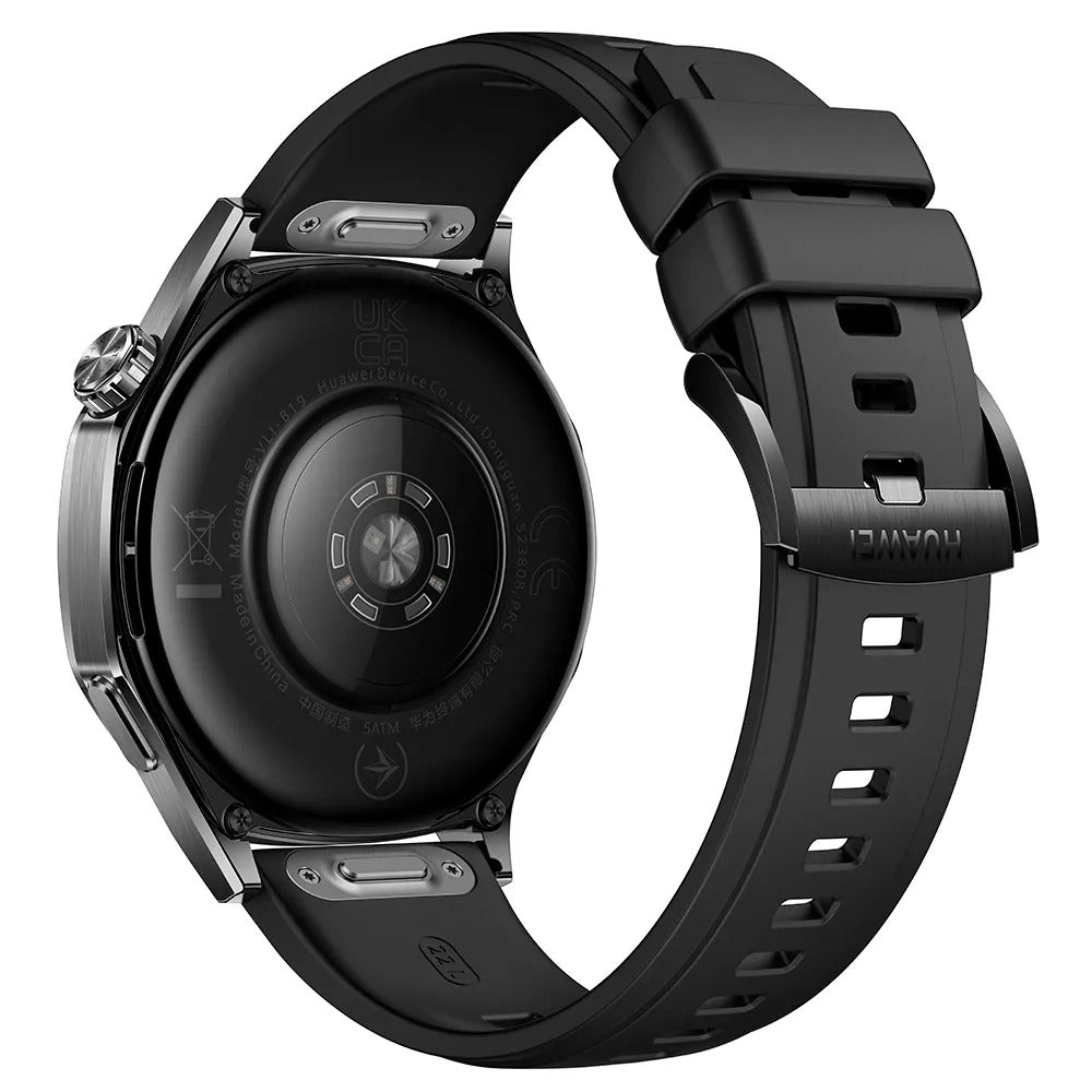 Smartwatch Huawei Watch GT 5 Preto com 1,43", 46mm, Pulseira Fluoroelastômero Preta, Bluetooth e 32GB