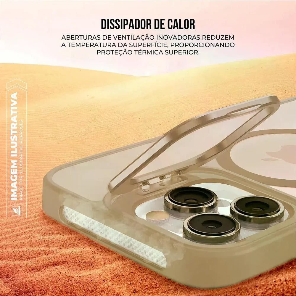 Capa case capinha para iPhone 17 Pro Max - MagSafe Titanium Desert - Gshield