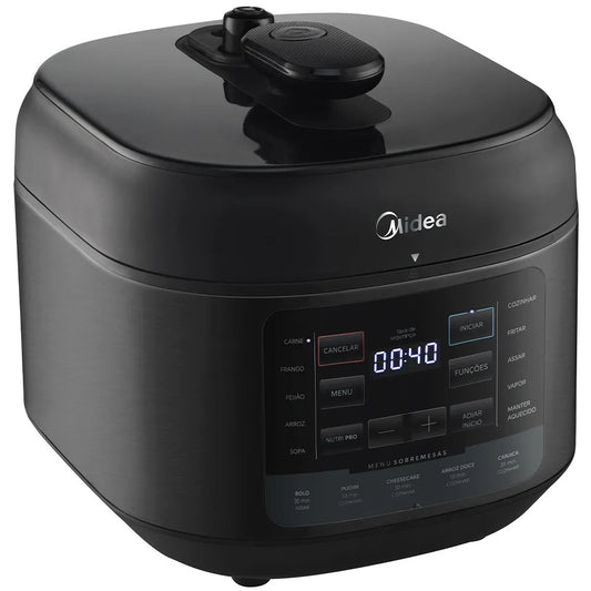 Panela de Pressão Elétrica 5L Midea NutriPro Preta - PPD5