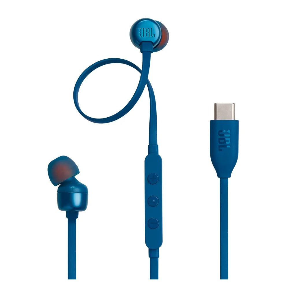 Fone de Ouvido JBL Tune 310C USB-C In Ear Azul - LT310C