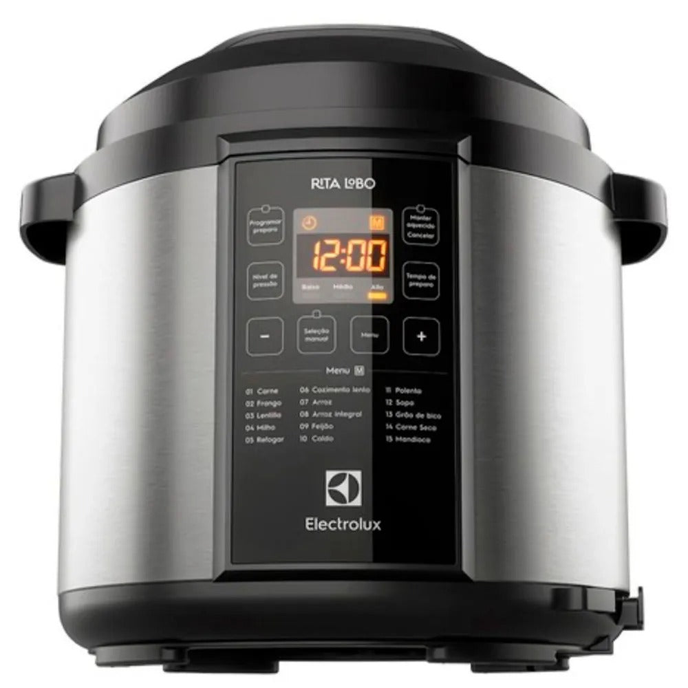 Panela de Pressão Elétrica Electrolux Experience por Rita Lobo 6L Inox - PCC20