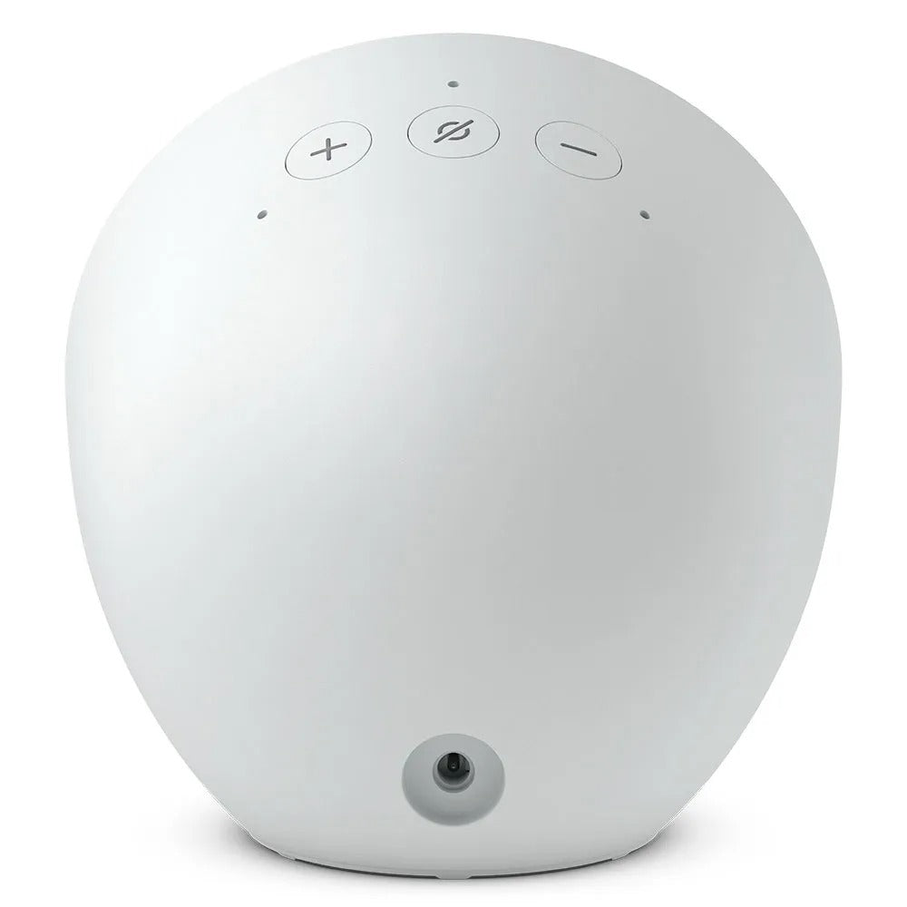 Echo Spot (2024) com Alexa Despertador Inteligente com Som Vibrante e Alexa Branca - Amazon