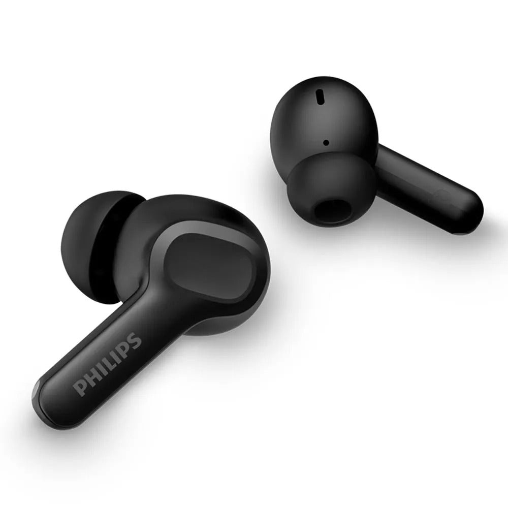 Fone de Ouvido Sem Fio Bluetooth Philips TWS Intra-auricular Preto com Microfone, IPX4