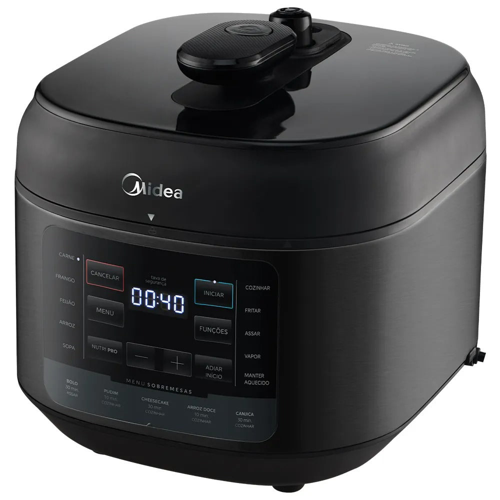 Panela de Pressão Elétrica 5L Midea NutriPro Preta - PPD5