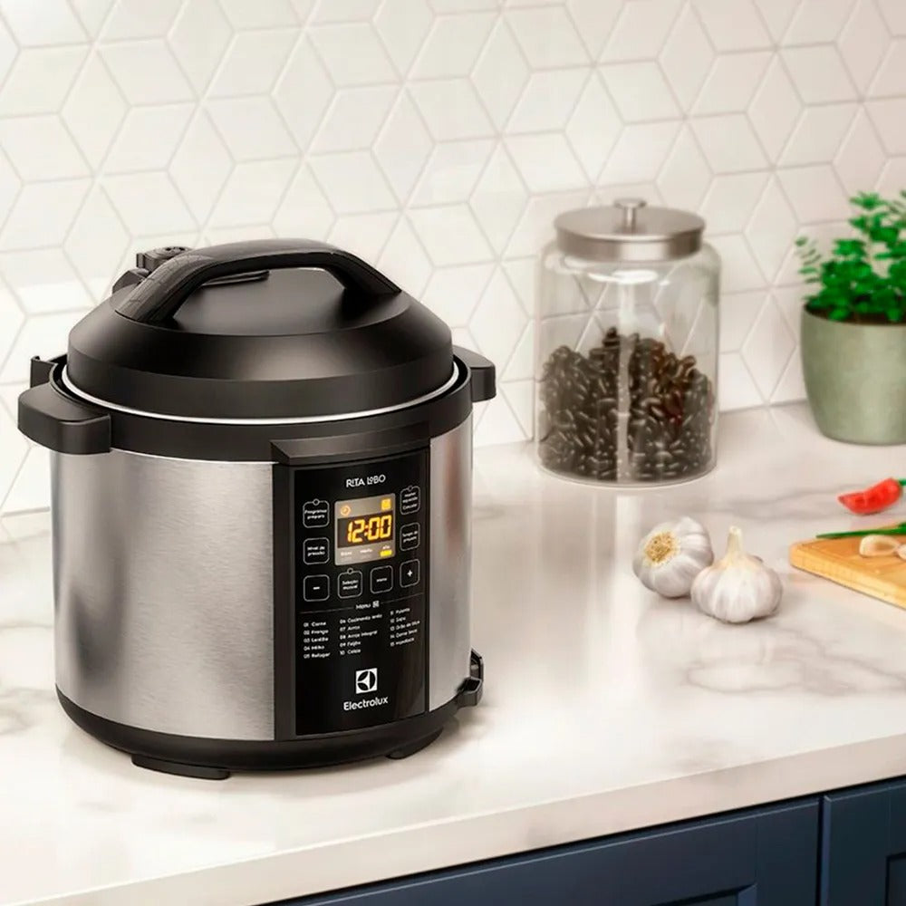 Panela de Pressão Elétrica Electrolux Experience por Rita Lobo 6L Inox - PCC20