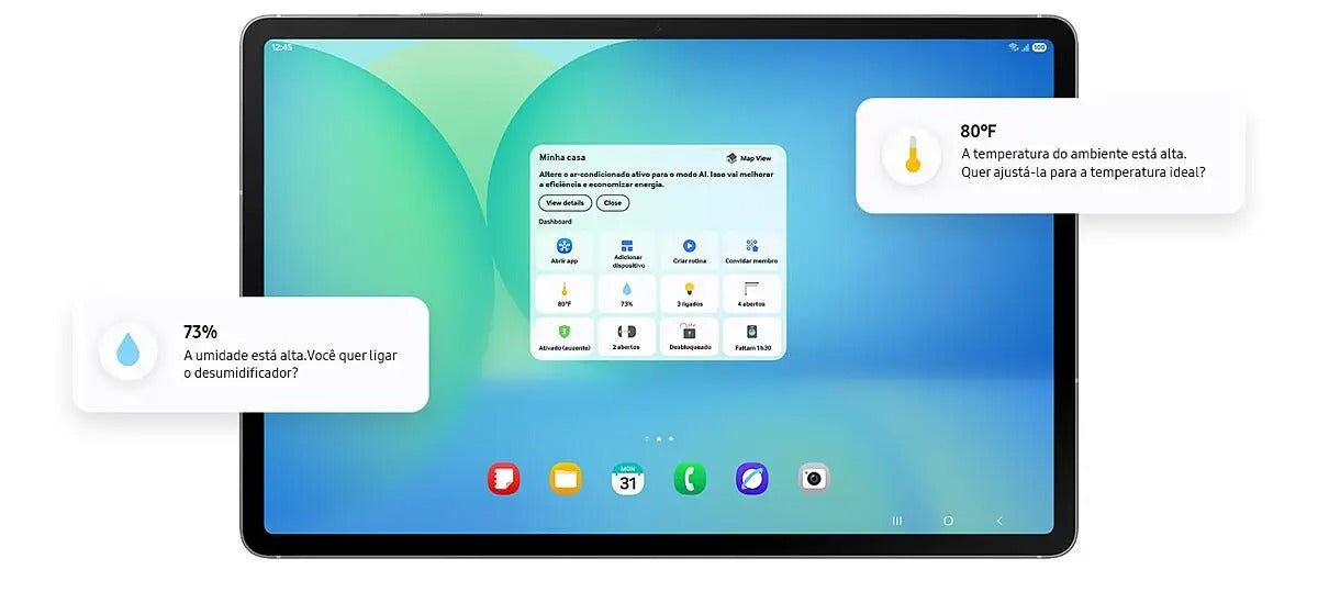 Tablet Samsung Galaxy, S10 FE, 128GB, 8GB RAM, Tela Imersiva 10.9", 90Hz, Wifi 6, IP68, Android 15 - SM-X520NZSDZTO