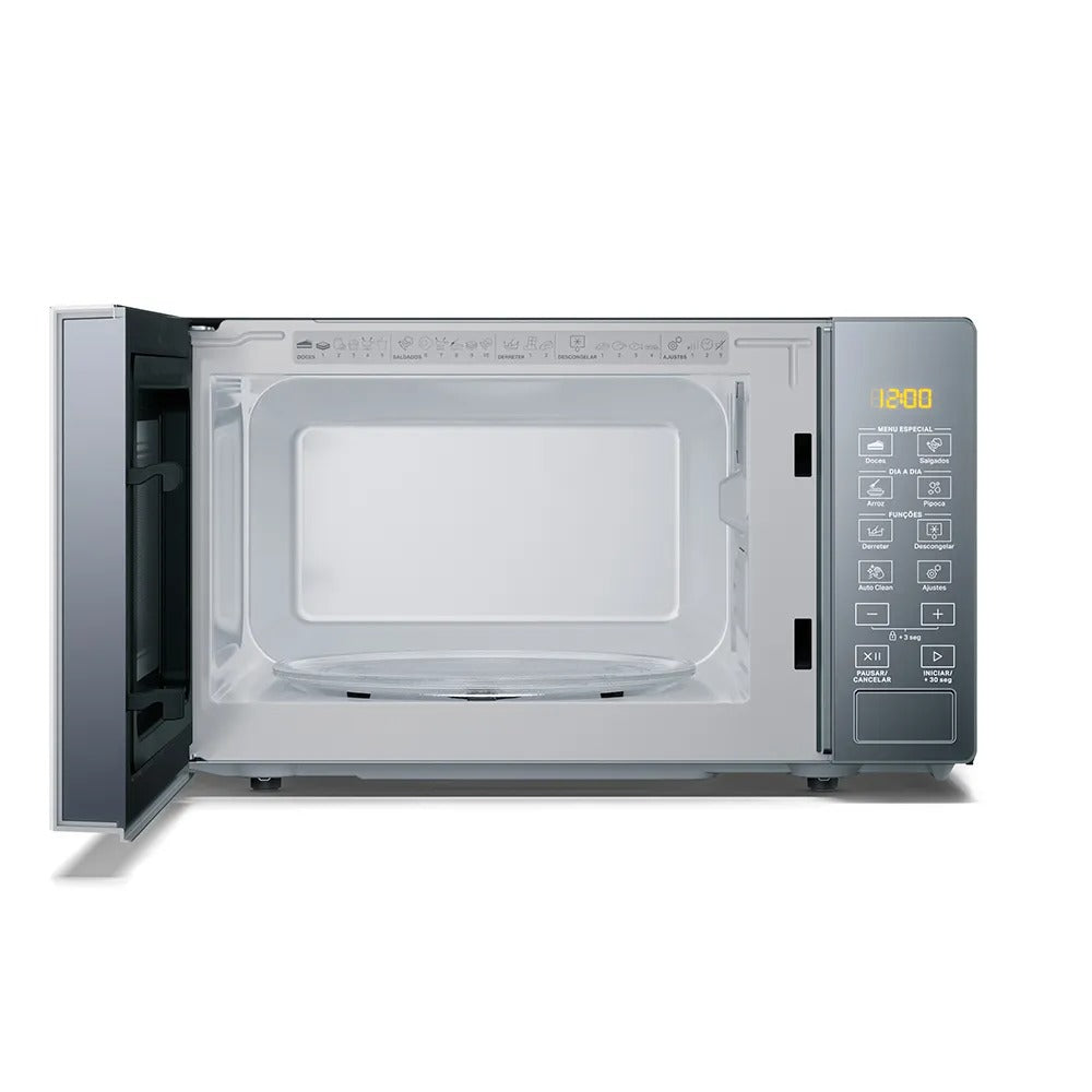 Micro-ondas Brastemp 20 Litros Cor Inox com Funções Pré-Preparo - BMS20AR