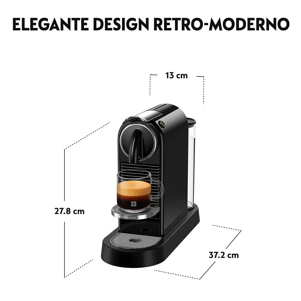 Cafeteira Nespresso CitiZ Preta para Café Espresso - D113-BR