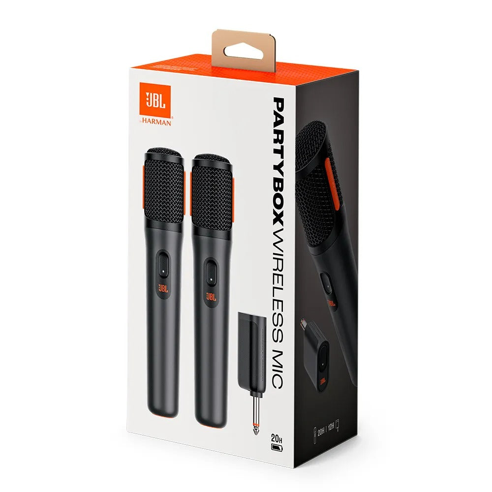 Microfone sem Fio JBL Bateria com Duração de Até 20 horas, Conexão Simples, Receptor UHF de Canal Duplo