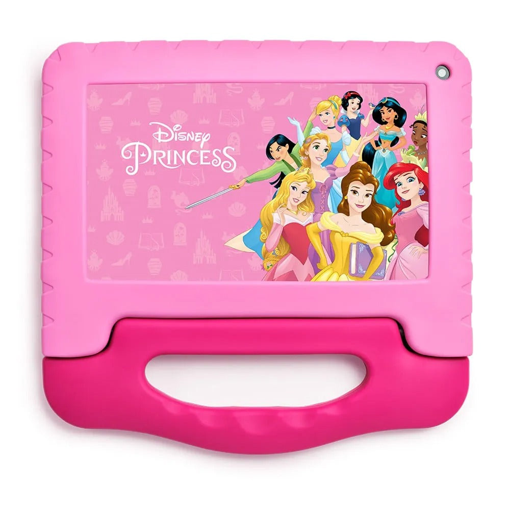 Tablet Infantil Princesas com Controle Parental 4GB RAM + 64GB + Tela 7 pol + Case + Wi-fi + Android 13 + Quad Core Multi - NB418 NB418