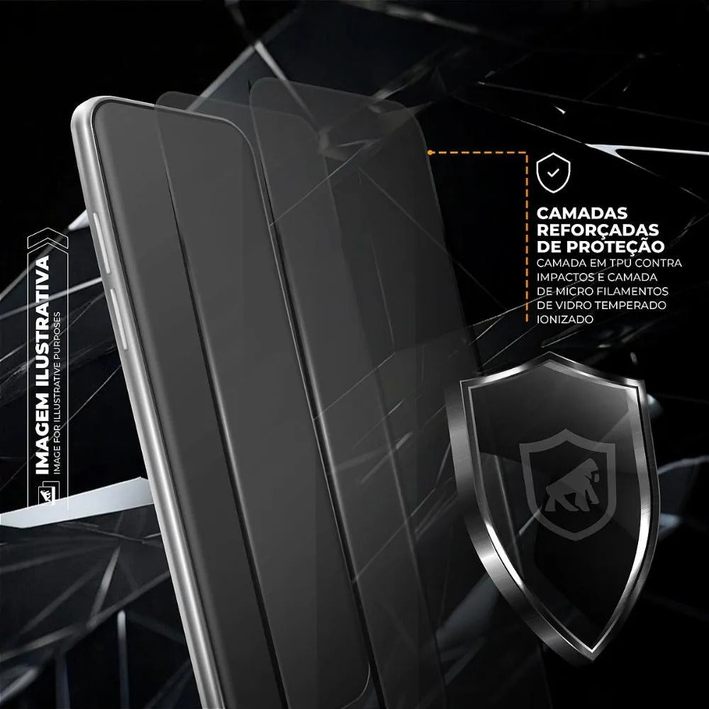 Película Dual Glass para iPhone 13 Pro Max - Preto - Gshield