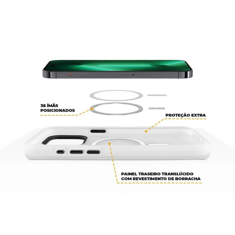 Capa MagSafe Pro para iPhone 14 Pro Max - Transparente - Gshield