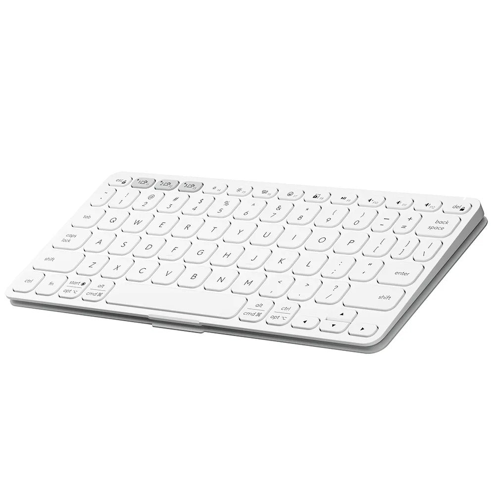 Teclado sem Fio Portátil Logitech Keys-To-Go 2 para Tablets, iPad, com Capa Integrada e Conexão Bluetooth - Cinza Claro