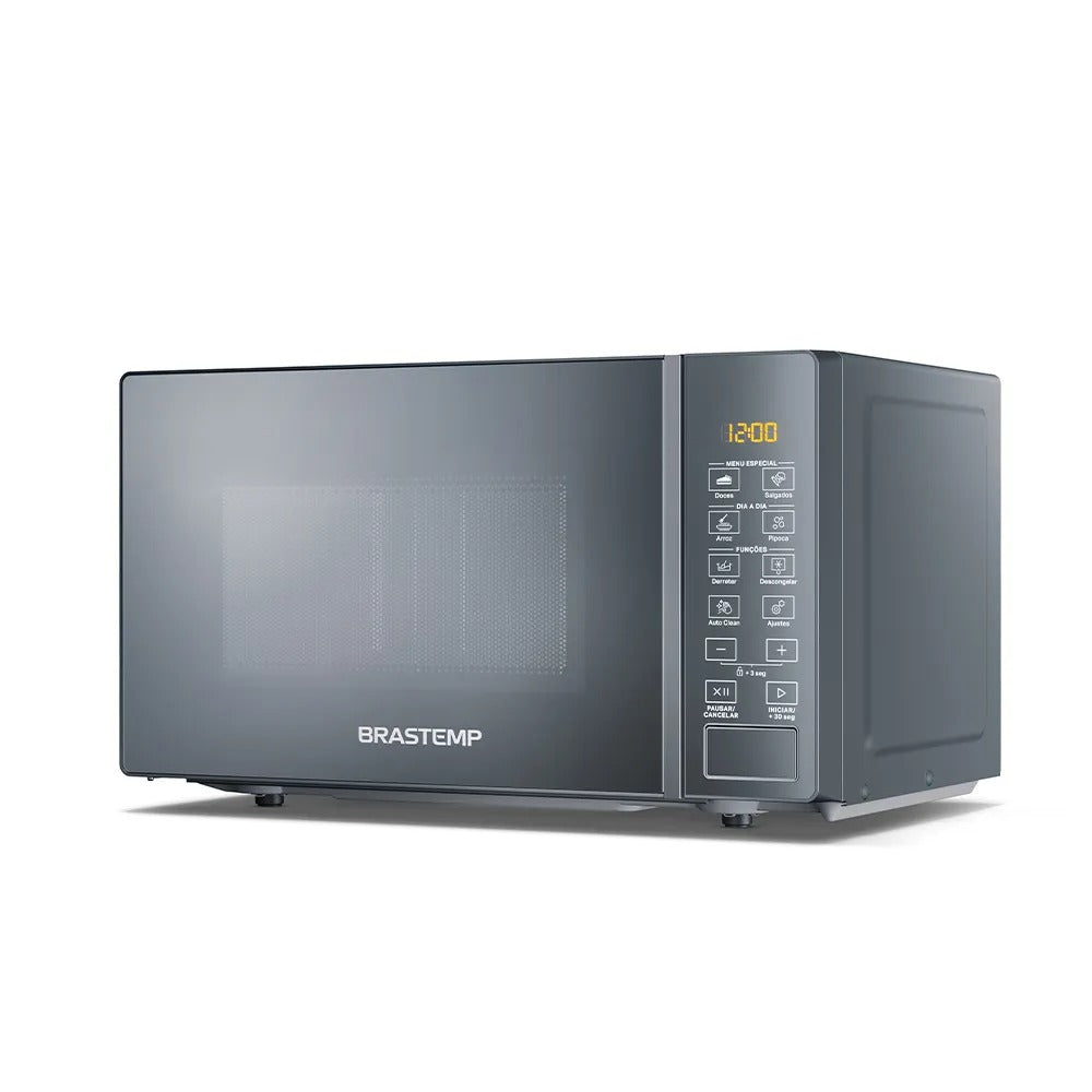 Micro-ondas Brastemp 20 Litros Cor Inox com Funções Pré-Preparo - BMS20AR