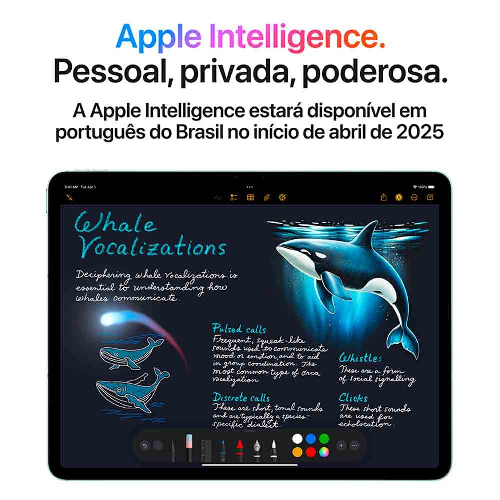 iPad Air Apple Processador M3 (11", Wi-Fi + Cellular, 128GB) - Roxo