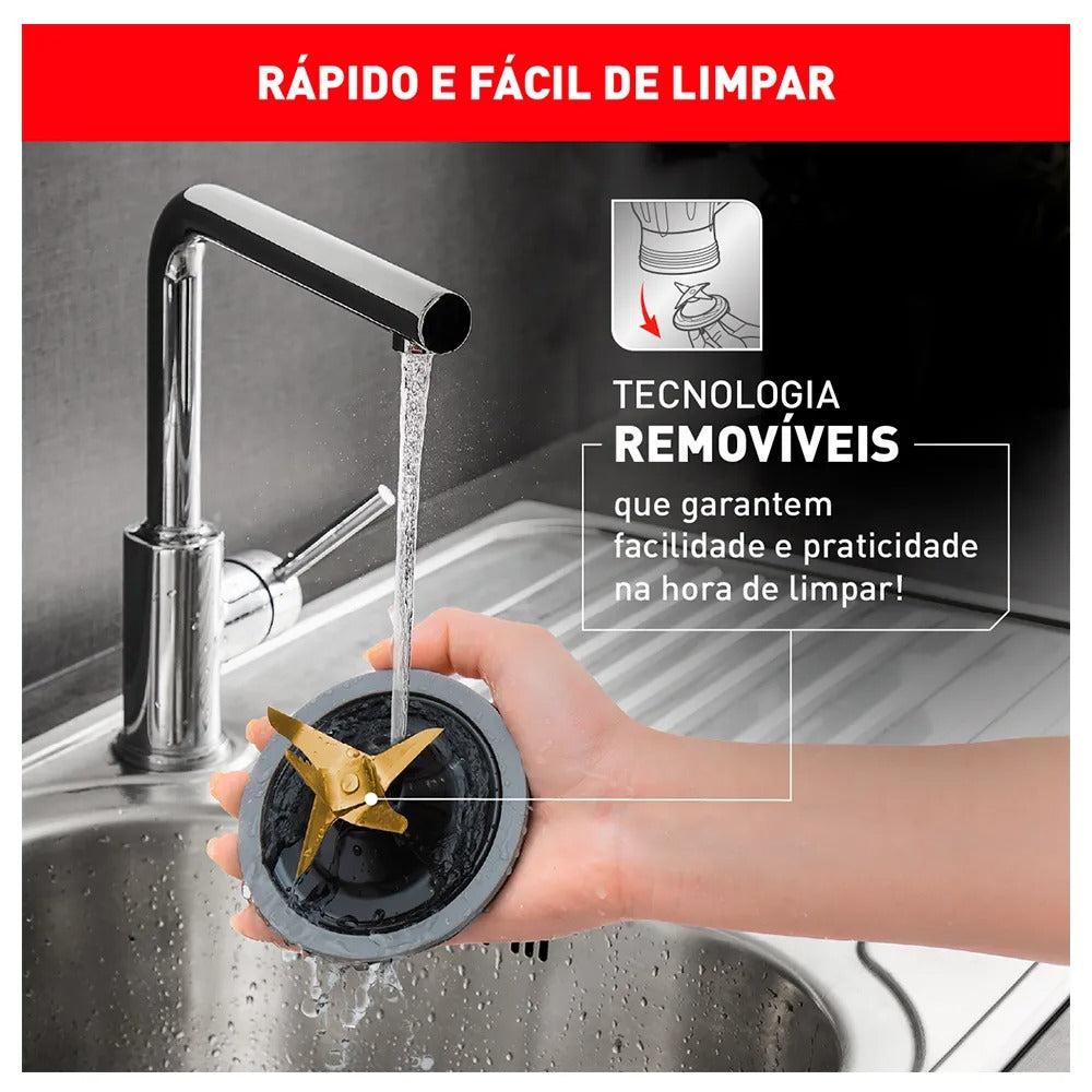 Liquidificador Arno Ultraforce com 12 Velocidades e Jarra com 2,0 Litros - LN93