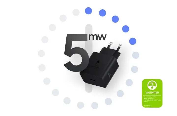 Carregador de Parede Samsung 45W EP-T4511X Super Rápido Preto