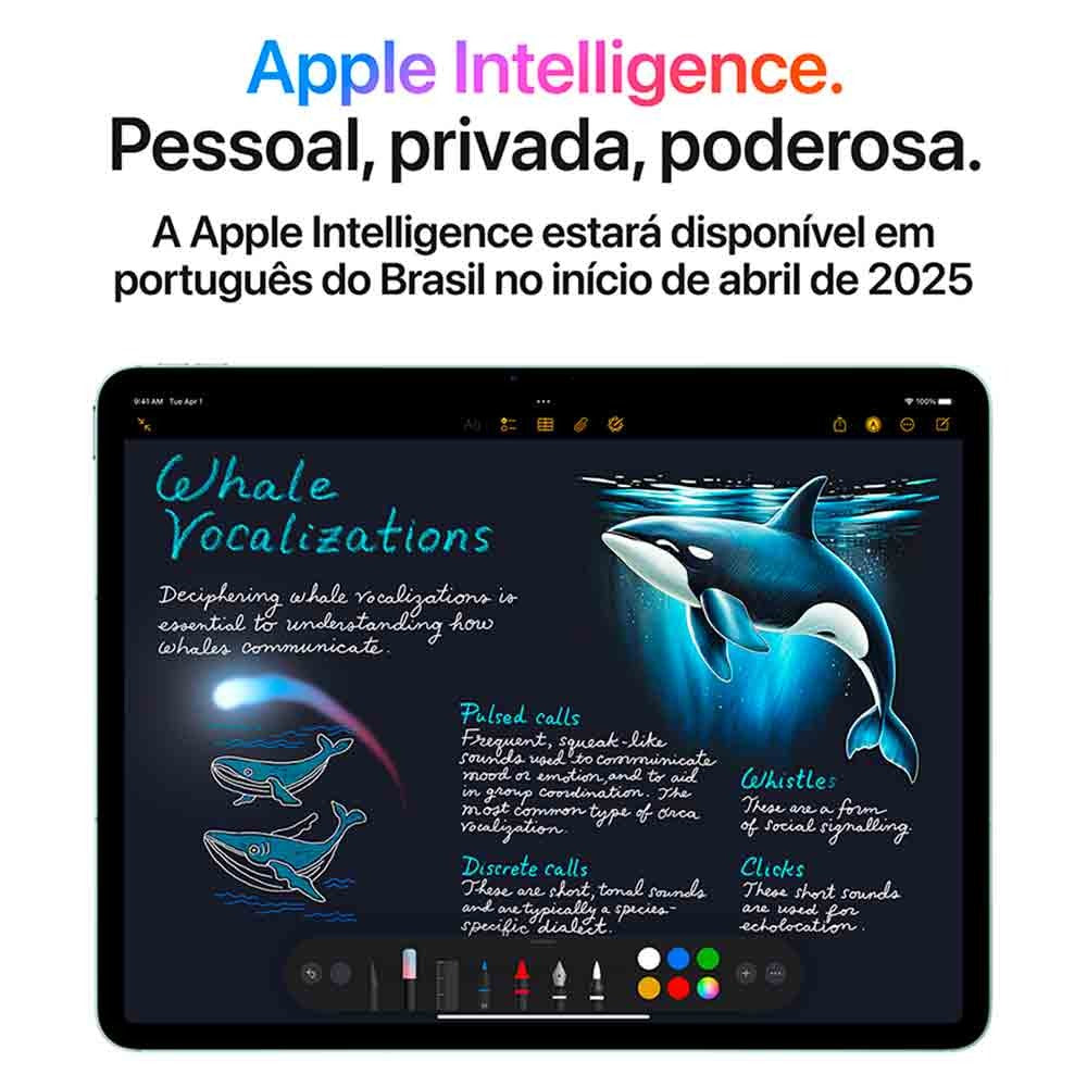 iPad Air Apple Processador M3 (11", Wi-Fi + Cellular, 128GB) - Azul