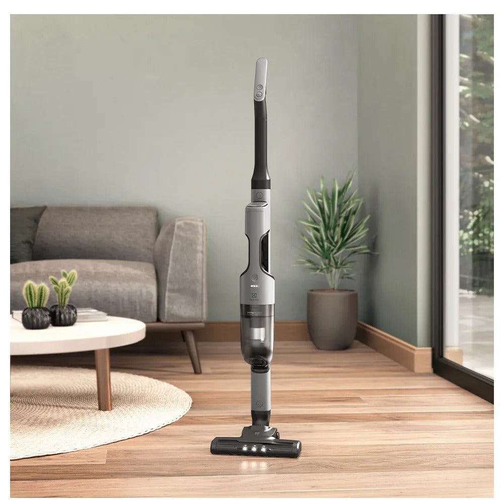 Aspirador de Pó Vertical 14V Ergorapido Electrolux sem Fio 2 em 1 Luz LED até 30 min ERG018
