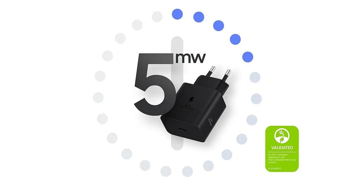 Carregador de Parede Samsung 45W EP-T4511X Super Rápido Preto
