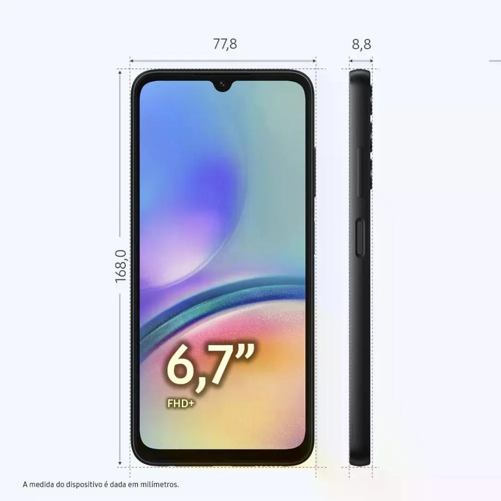 Smartphone Samsung Galaxy A05S 128GB 6GB de RAM Preto