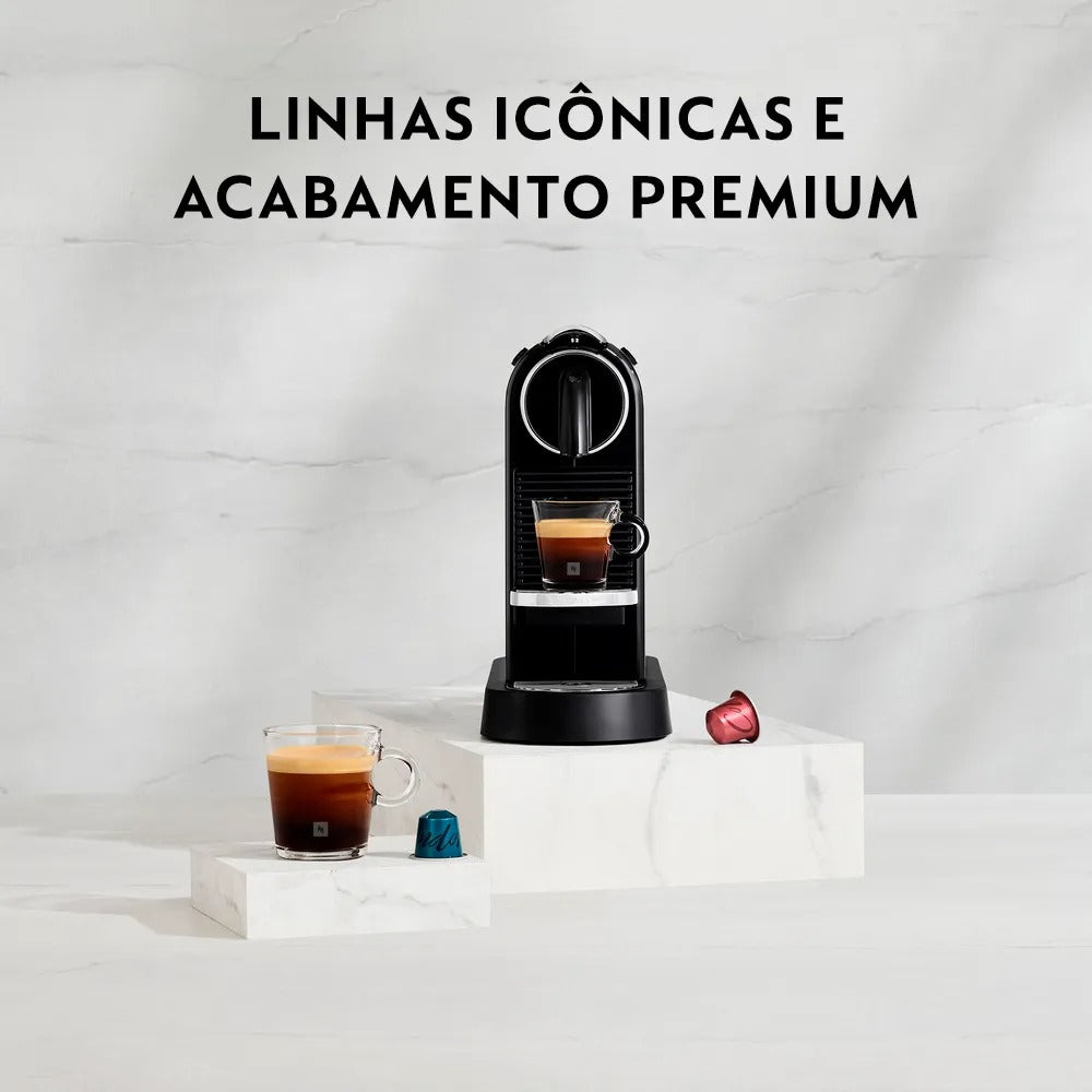 Cafeteira Nespresso CitiZ Preta para Café Espresso - D113-BR