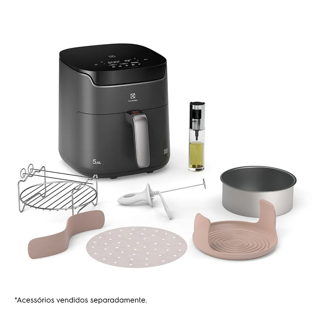 Air Fryer Electrolux por Rita Lobo 5,6L Digital Cinza Experience Economia de Energia 1400W (EAF45)