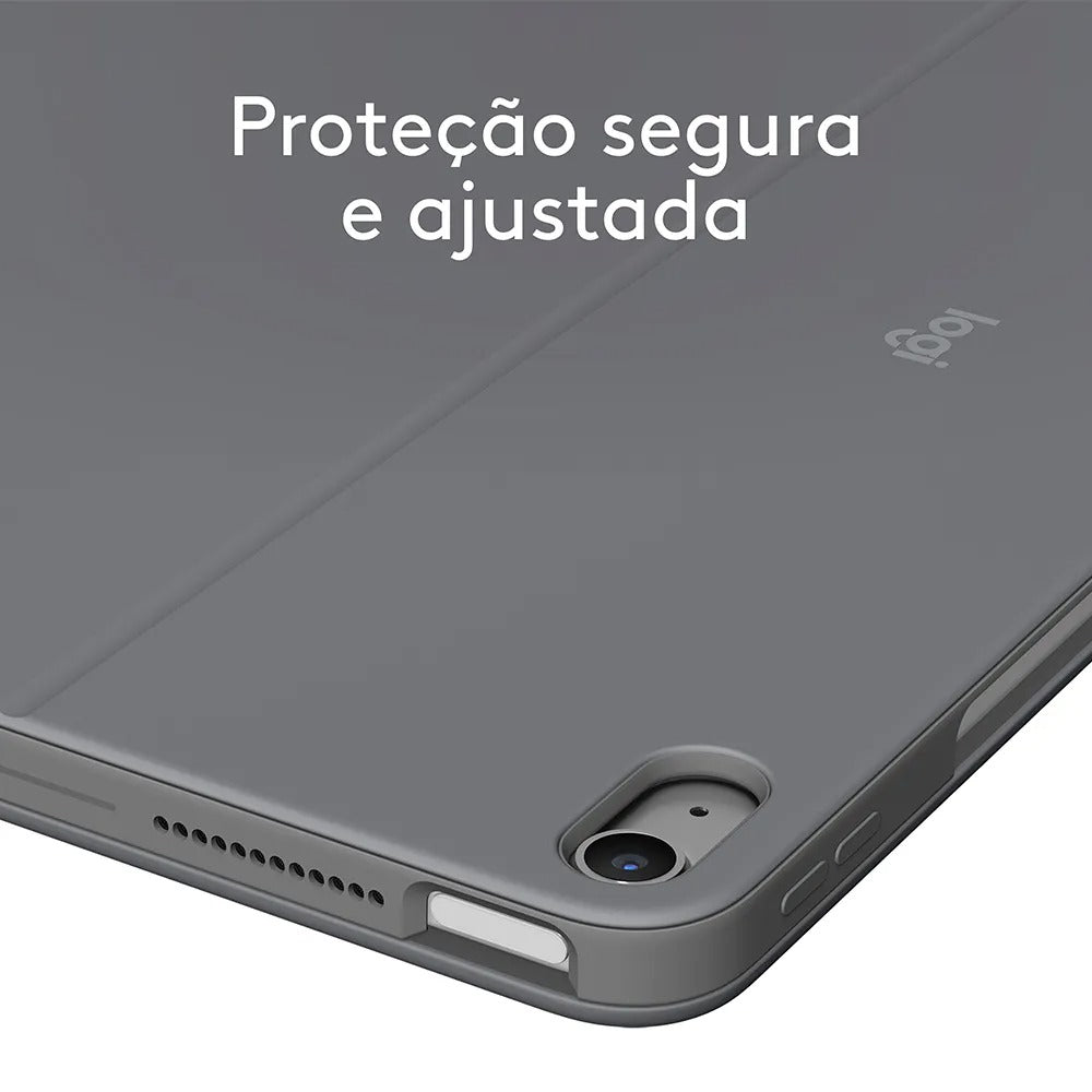 Capa Logitech Combo Touch iPad Pro 13"(2024), com Teclado Retroiluminado Destacável e Touchpad Integrado - Grafite